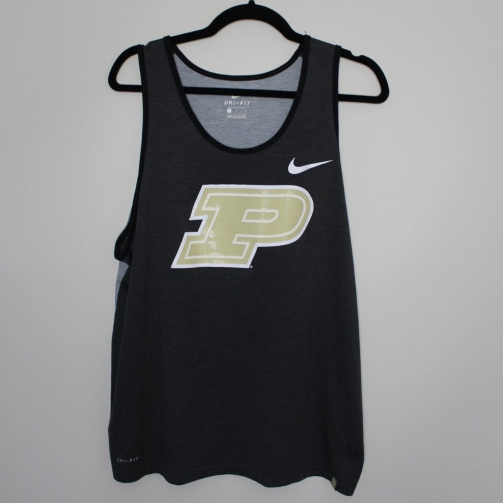 Purdue Men’s Nike Dri Fit Tank Top Large L Logo Merch Top